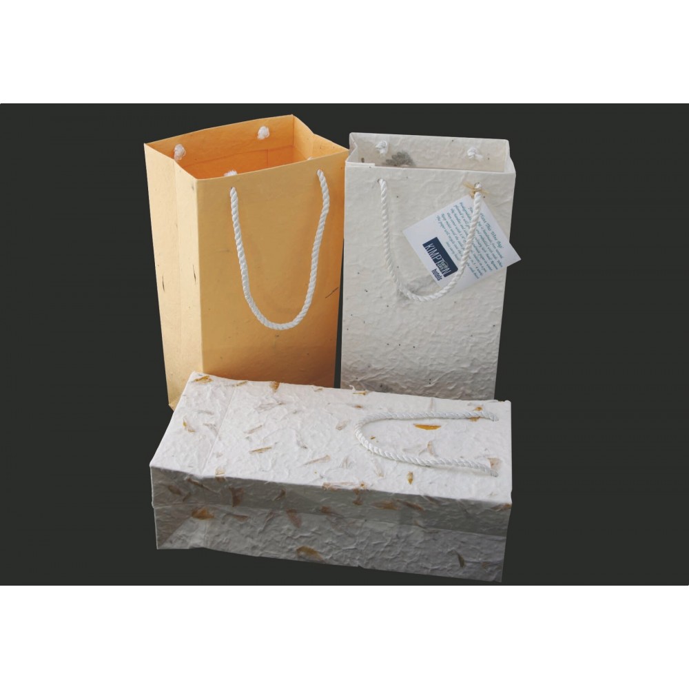 Custom Printed Large Plantable Gift Bag w/3.5" Gusset - Seed Paper (5.75"x11.5") Custom Printed Large Plantable Gift Bag w/3.5" Gusset - Seed Paper (5.75"x11.5")