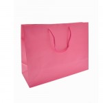 Colored Matte Finish Eurotote Bag (13"x5"x10") (Hot Pink) Logo Imprinted