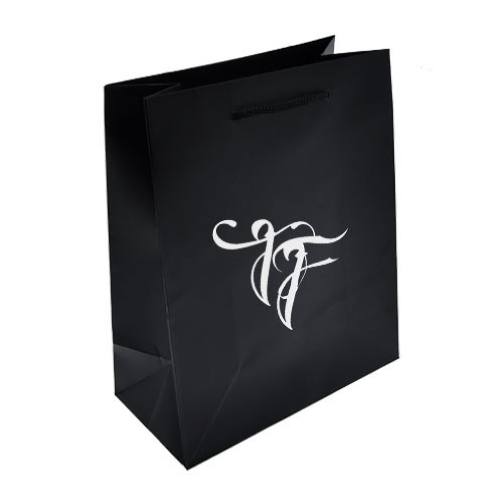 Custom Imprinted Ink Imprinted Matte Eurotote Bag (8"x4"x10") (Black) Custom Imprinted Ink Imprinted Matte Eurotote Bag (8"x4"x10") (Black)