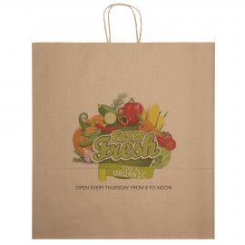 Duke Eco Kraft-Brown Shopper (Chromatic) Custom Imprinted  Duke Eco Kraft-Brown Shopper (Chromatic) Custom Imprinted