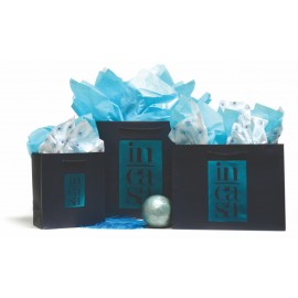 Matte Traditional Shape Paper Euro Tote (8"x4"x9") Logo Imprinted  Matte Traditional Shape Paper Euro Tote (8"x4"x9") Logo Imprinted