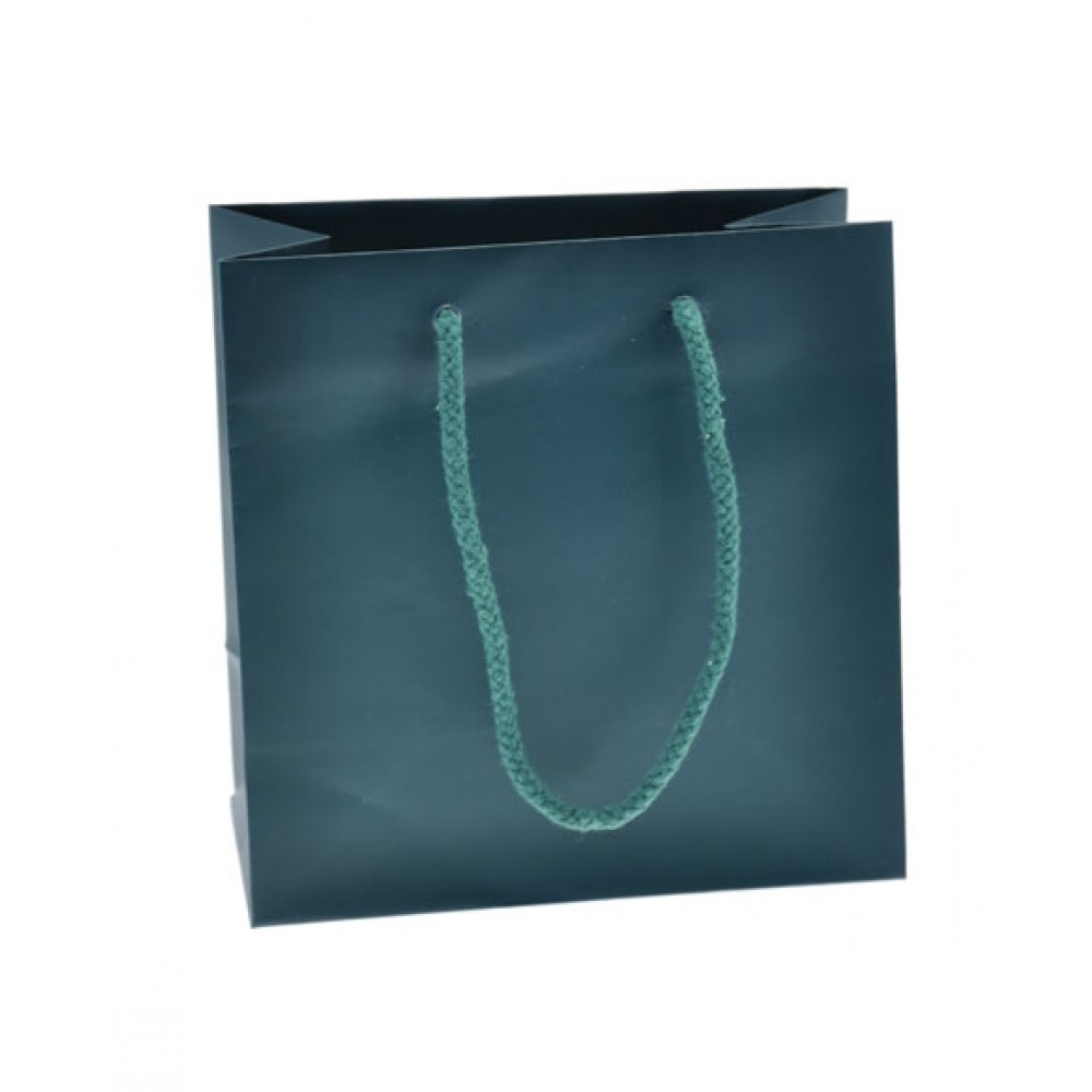 Colored Matte Finish Custom Eurotote Bag (6 1/2"x3 1/2"x6 1/2") (Hunter Green) Custom Printed Colored Matte Finish Custom Eurotote Bag (6 1/2"x3 1/2"x6 1/2") (Hunter Green) Custom Printed