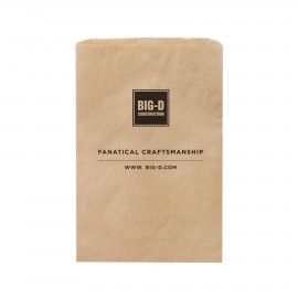Natural Kraft Paper Merchandise Bag (12"x2 3/4"x18") - Flexo Ink Custom Imprinted