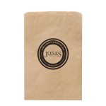 Custom Printed Natural Kraft Paper Merchandise Bag (14"x3"x21") - Flexo Ink