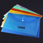 Plastic Letter-Size Envelope With Snap Closure Custom Imprinted