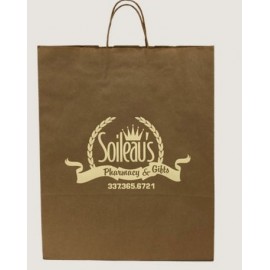 Logo Imprinted Kraft Paper Shopping Bag (16"x6"x19.25")  Logo Imprinted Kraft Paper Shopping Bag (16"x6"x19.25")