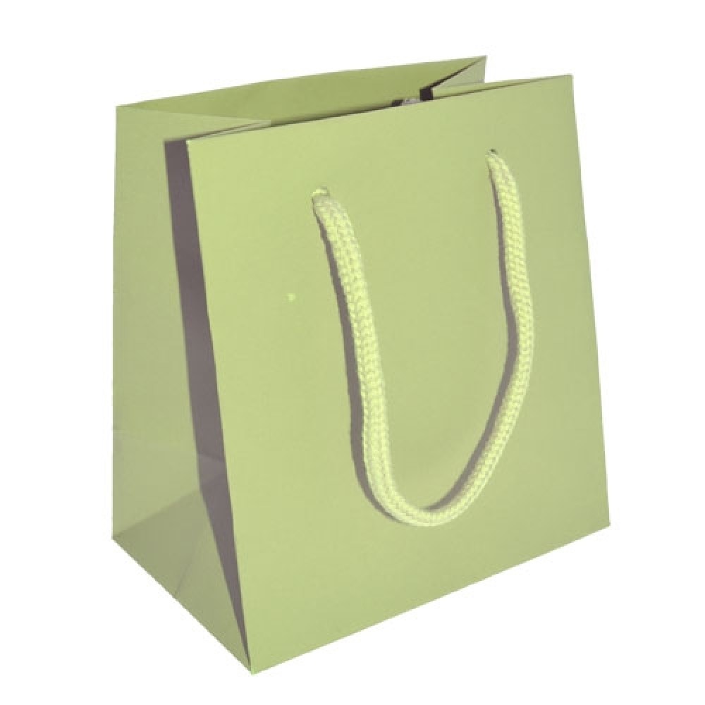 Custom Imprinted Euro Tint Tote Bag (5 1/2"x3 1/2"x6") (Celery) Custom Imprinted Euro Tint Tote Bag (5 1/2"x3 1/2"x6") (Celery)