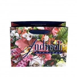 Custom 180g C2S Euro Tote 12.5x10x5 Custom Imprinted