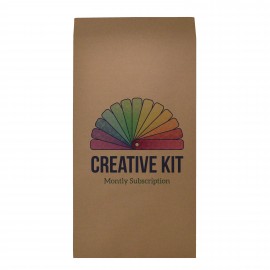 Logo Imprinted Gradual Gusset Natural Kraft Mailer - 100% Recycled Content (10.5" x 3.75"x19")