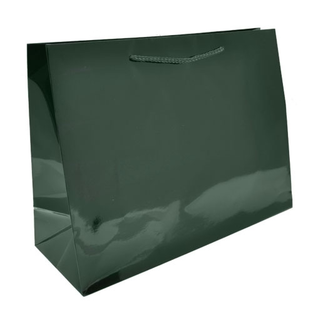 Colored High Gloss Eurotote Bag (16"x6"x12") (Hunter) Custom Printed Colored High Gloss Eurotote Bag (16"x6"x12") (Hunter) Custom Printed