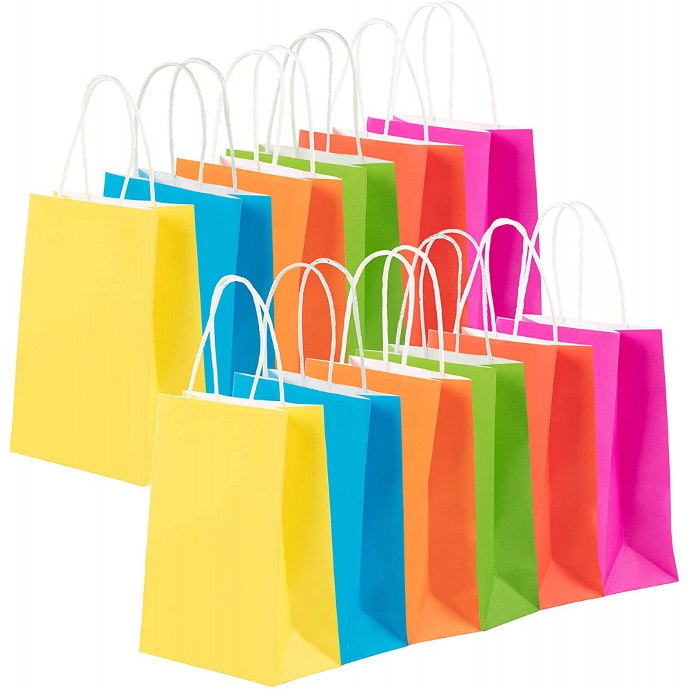 Custom Imprinted Colorful Small Size Kraft Paper Gift Bag Custom Imprinted Colorful Small Size Kraft Paper Gift Bag