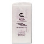 Logo Imprinted White Paper Pharmacy Bags (5"x2 1/2"x10 1/4")