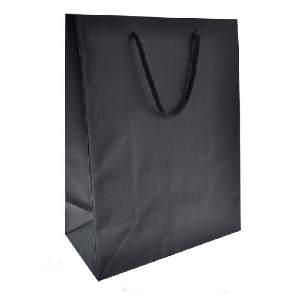 Logo Imprinted Euro Tint Tote Bag (10"x5"x13") (Black) Logo Imprinted Euro Tint Tote Bag (10"x5"x13") (Black)