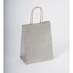 Metallic/ Safari Collection HiHo Silver Bag (5.5"x3.25"x8.375") Logo Imprinted