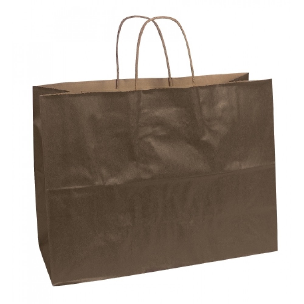 100% Recycled Tinted Tan Kraft Paper Shopping Bag (16"x6"x12") (Chocolate Brown) Custom Imprinted 100% Recycled Tinted Tan Kraft Paper Shopping Bag (16"x6"x12") (Chocolate Brown) Custom Imprinted
