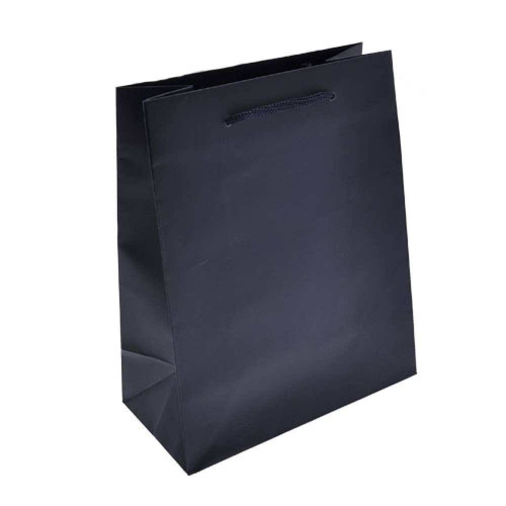 Colored Matte Finish Eurotote Bag (8"x4"x10") (Navy) Custom Imprinted Colored Matte Finish Eurotote Bag (8"x4"x10") (Navy) Custom Imprinted