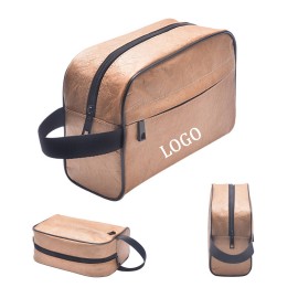 Custom Printed Dupont Paper Toiletry Bag  Custom Printed Dupont Paper Toiletry Bag