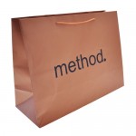 Colored Matte Finish Eurotote Bag (16"x6"x12") (Copper) Custom Imprinted