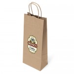 Logo Imprinted Eco Vino Kraft-Brown Shopper Bag (ColorVista)