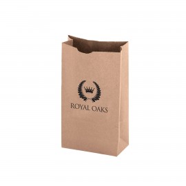 Natural Kraft Heavyweight Paper Nail and Coin Bag (Size 6 Lb.) Logo Imprinted