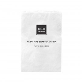 Custom Imprinted White Kraft Paper Merchandise Bag (12"x2 3/4"x18")