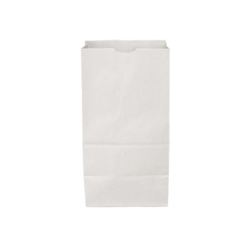 White Kraft 6# Paper SOS/ Grocery Bag (6"x3 3/4"x11") Logo Imprinted