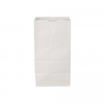 White Kraft 6# Paper SOS/ Grocery Bag (6"x3 3/4"x11") Logo Imprinted