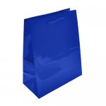 Custom Printed Colored High Gloss Eurotote Bag (8"x4"x10") (Royal)