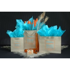 Non-Laminated Champagne Euro Tote (16"x4.75"x13") Custom Imprinted