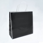 Medium Sophie Eurotote Shopping Bag (10"x4"x10") (Black) Logo Imprinted
