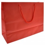 Custom Imprinted Euro Tint Tote Bag (16"x6"x12") (Red)