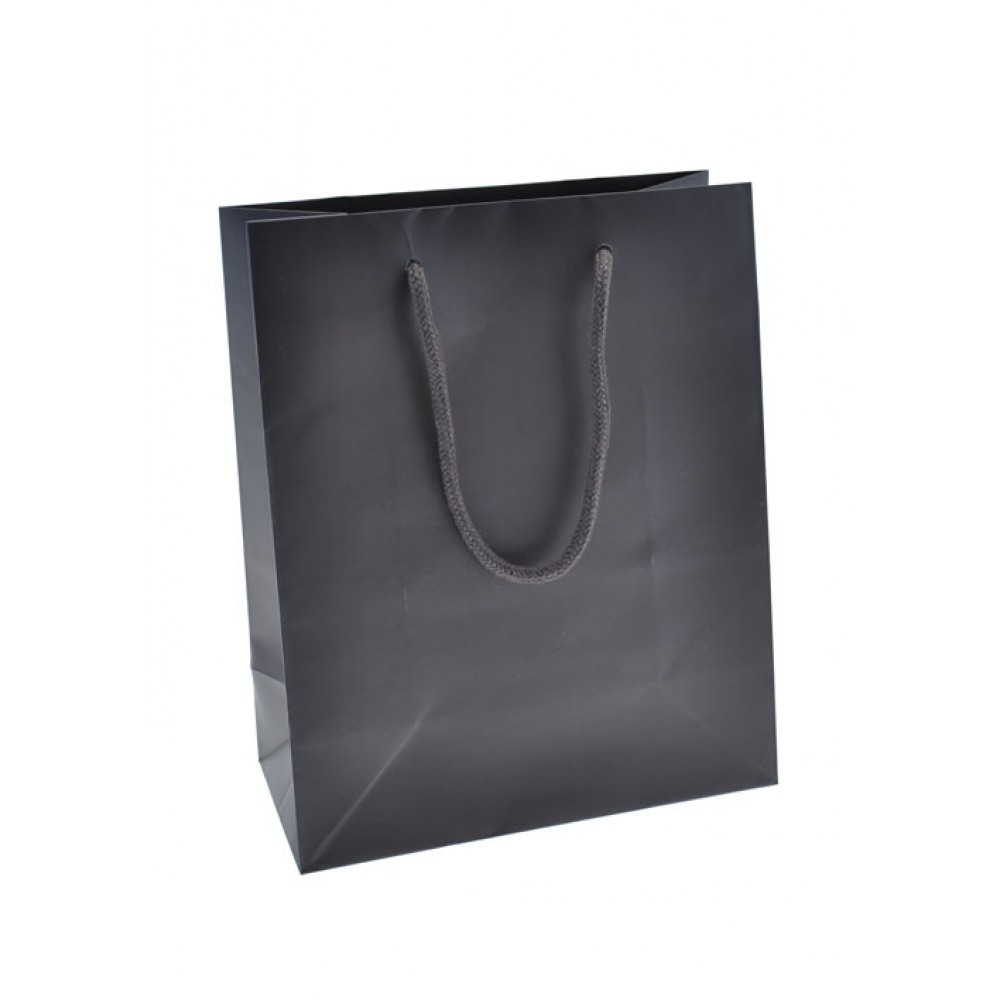Matte Finish Eurotote Bag (8"x4"x10") (Chocolate Brown) Custom Imprinted Matte Finish Eurotote Bag (8"x4"x10") (Chocolate Brown) Custom Imprinted