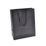 Matte Finish Eurotote Bag (8"x4"x10") (Chocolate Brown) Custom Imprinted