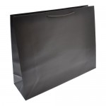 Logo Imprinted Colored Matte Finish Eurotote Bag (20"x6"x16") (Chocolate Brown)