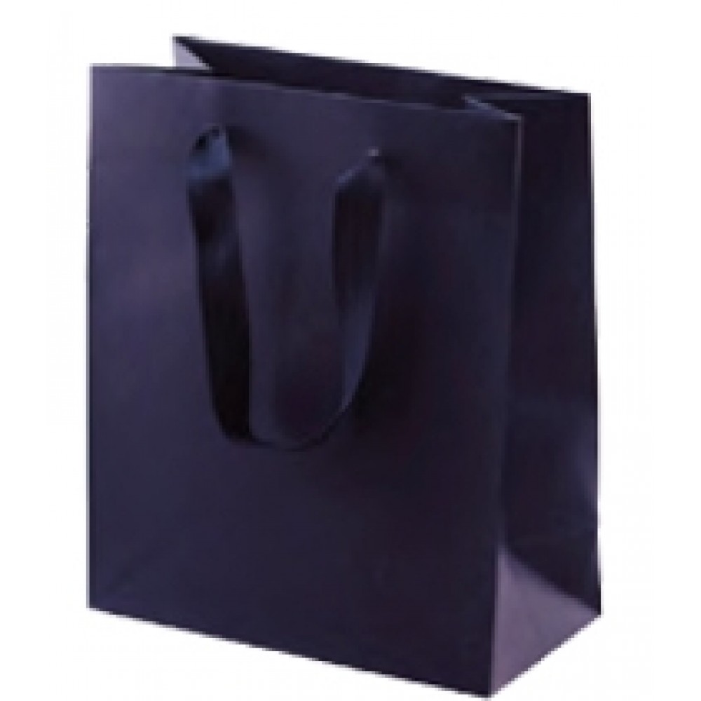 Premium Cotton Twill Handle Eurototes (5"x4"x6") (Hot Stamped) (Navy Blue) Logo Imprinted Premium Cotton Twill Handle Eurototes (5"x4"x6") (Hot Stamped) (Navy Blue) Logo Imprinted