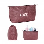 Custom Imprinted Portable Tyvek Paper Cosmetic Pouch