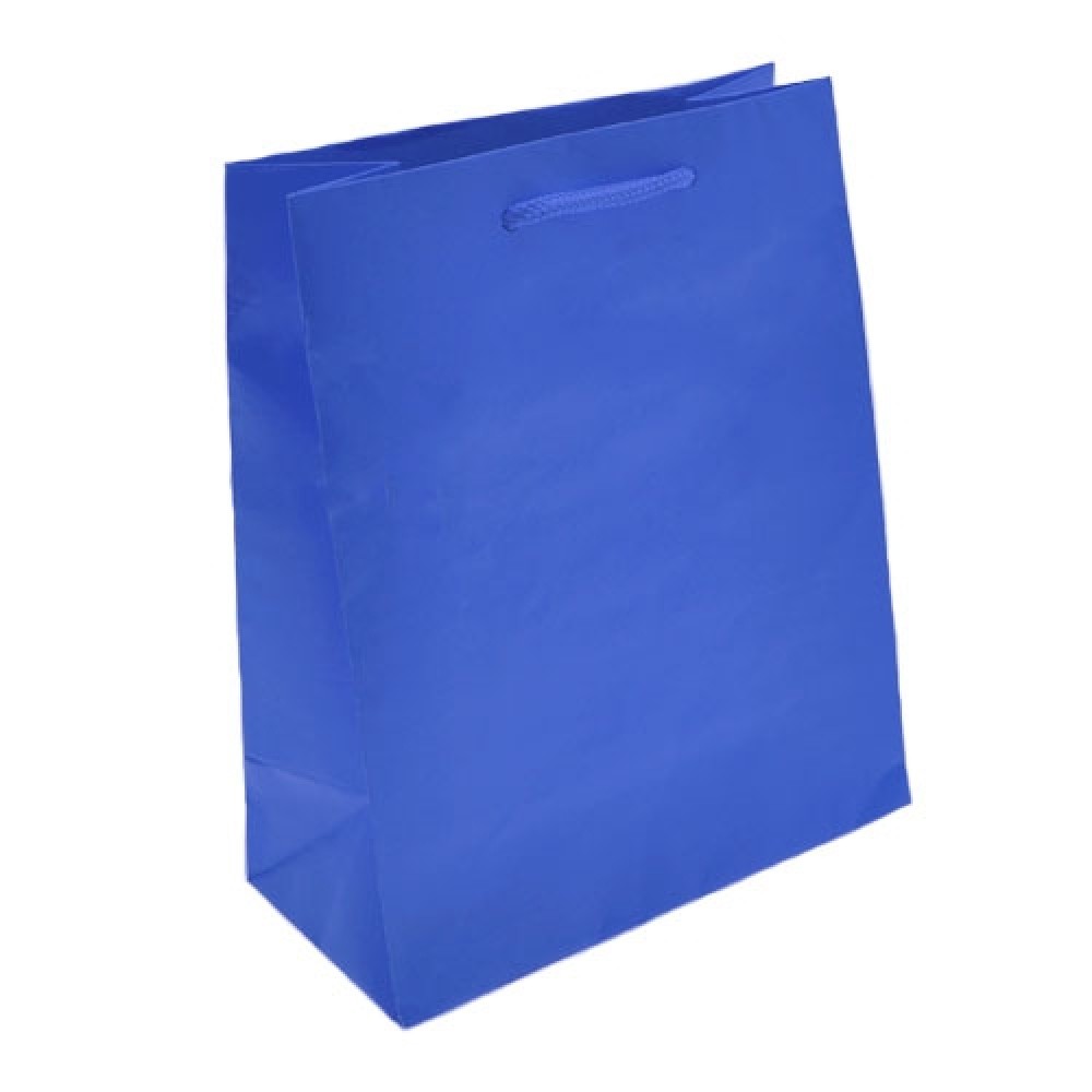 Colored Matte Finish Eurotote Bag (8"x4"x10") (Royal Blue) Custom Imprinted Colored Matte Finish Eurotote Bag (8"x4"x10") (Royal Blue) Custom Imprinted