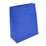 Colored Matte Finish Eurotote Bag (8"x4"x10") (Royal Blue) Custom Imprinted