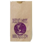 Custom Imprinted Natural Popcorn Bags (4 1/4"x2 3/8"x8 3/16")