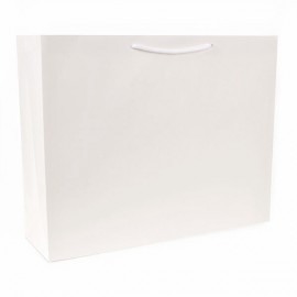Custom Printed ECO White Kraft Tote Bag (20" x 6" x 16")  Custom Printed ECO White Kraft Tote Bag (20" x 6" x 16")