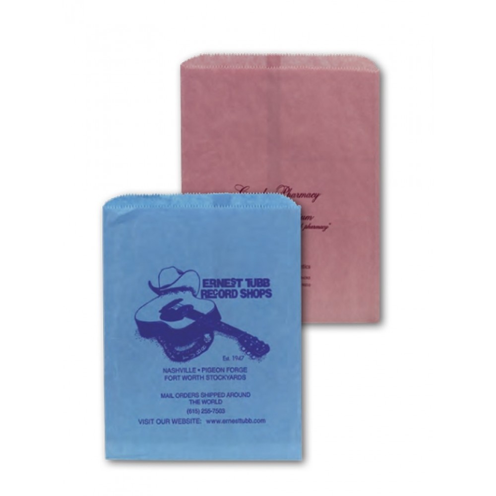 Custom Printed Colored Merchandise Bag (6 1/4"x9 1/4")