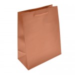 Custom Imprinted Colored Matte Finish Eurotote Bag (8"x4"x10") (Copper)