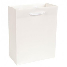 Custom Imprinted Stone Paper White EuroTote Bag (8"x4"x10")  Custom Imprinted Stone Paper White EuroTote Bag (8"x4"x10")