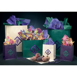 Custom Imprinted Solid Tint on Kraft Purple Bag (16"x6"x12")  Custom Imprinted Solid Tint on Kraft Purple Bag (16"x6"x12")