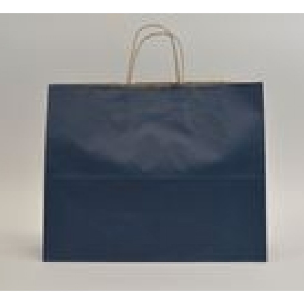 Navy Blue Shadow Stripe Bag (16"x6"x13") Custom Printed