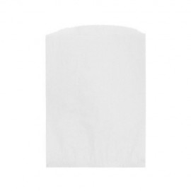 Logo Imprinted White Kraft Paper Merchandise Bag (6"x9")