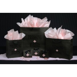 Custom Printed Non-Laminated Black Euro Tote (8"x4"x9")  Custom Printed Non-Laminated Black Euro Tote (8"x4"x9")