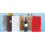 Natural Euro Tote Wine Bag w/ Rope Handles (5 1/4"x3 1/2"x13") Custom Printed
