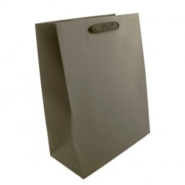 Custom Imprinted Premium Cotton Twill Handle Eurototes (10"x5"x13") (Ink Printed) (Gray)