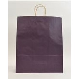 Custom Imprinted Purple X-Large Kraft Paper Shopping Bag  Custom Imprinted Purple X-Large Kraft Paper Shopping Bag